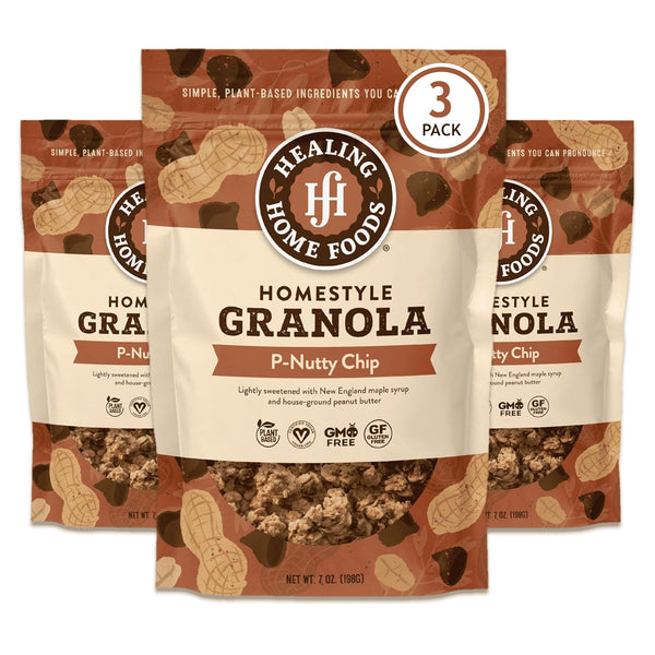 Healing Home Foods P-Nutty Chip, Gluten Free Granola Mix with Peanut Butter & Chocolate Chips