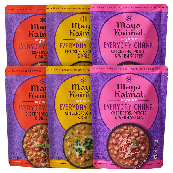 Maya Kaimal - Organic Indian Everyday Chana - Variety Pack 10oz -
