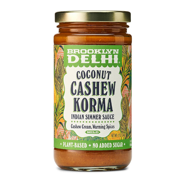 Brooklyn Delhi - Coconut Cashew Korma - Indian Simmer Sauce with Cashew
