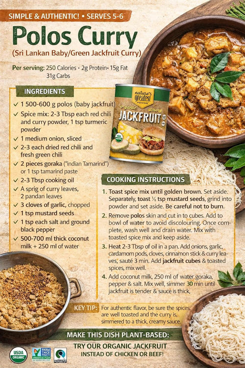 14 oz (Pack 6) Natures Greatest Foods Organic Canned Young Green Jackfruit, Plant-Based Meat Alternative, Shredded