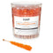 Orange Rock Candy Sugar Sticks - Orange Flavored - 36 Individually Wrapped