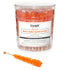 Orange Rock Candy Sugar Sticks - Orange Flavored - 36 Individually Wrapped