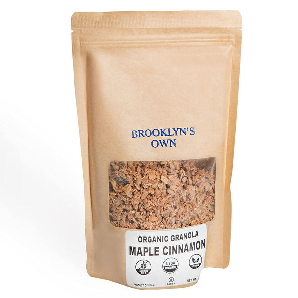 Brooklyn's Own Organic Granola Maple Cinnamon Breakfast Cereal - Gluten-Free Healthy Snacks