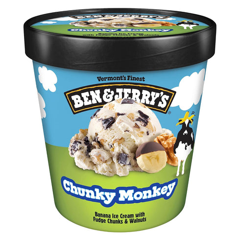 Ben & Jerry's Ice Cream Chunky Monkey 16 oz