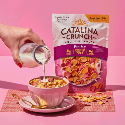 11g 8 oz. (Pack 1) (Packaging Catalina Crunch Protein Cereal - Sugar Free Breakfast Cereal with of Protein - Gluten