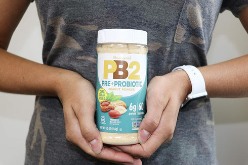 PB2 Peanut Butter Powder - No Sugar Added, Supplemented with Prebiotics + Probiotics, Gluten Free - 6.5 oz