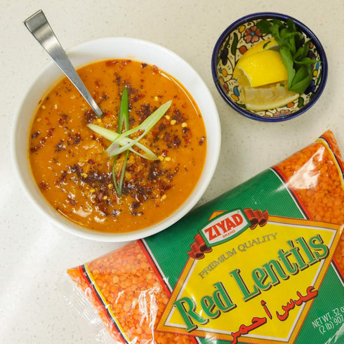 32 oz Ziyad Red Lentils - High-Protein Natural Superfood - Ideal for Soups, Stews, Curries - Versatile & Wholesome