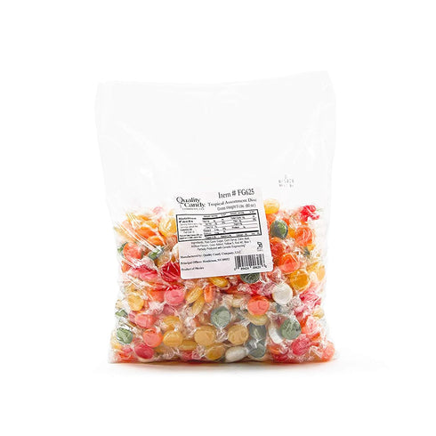 5 Quality Candy Company Tropical Fruit Discs, Pounds