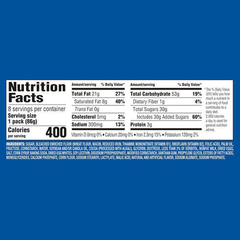 8-3.03 oz Packs OREO Cakesters Soft Snack Cakes, Snack