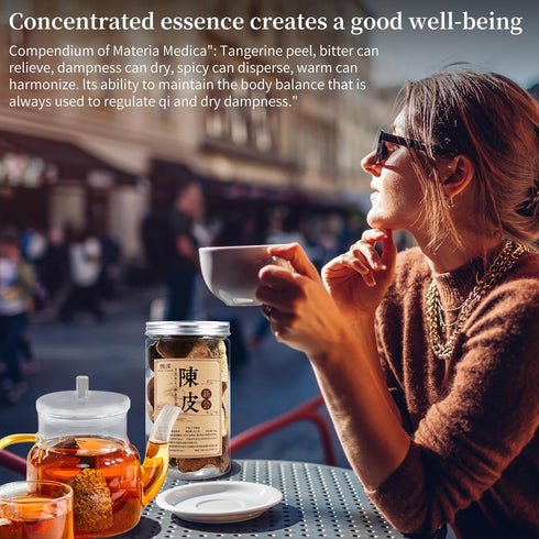 2018 2.12oz/60g Hee Creek Year Dried Tangerine Peel Matured Mandarin Peel Chen Pi Dried Citrus Peel Xinhui Tangerine