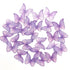 GEORLD Edible Wafer Paper Butterflies, Set of 48 Purple Cake Decorations, Cupcake Topper