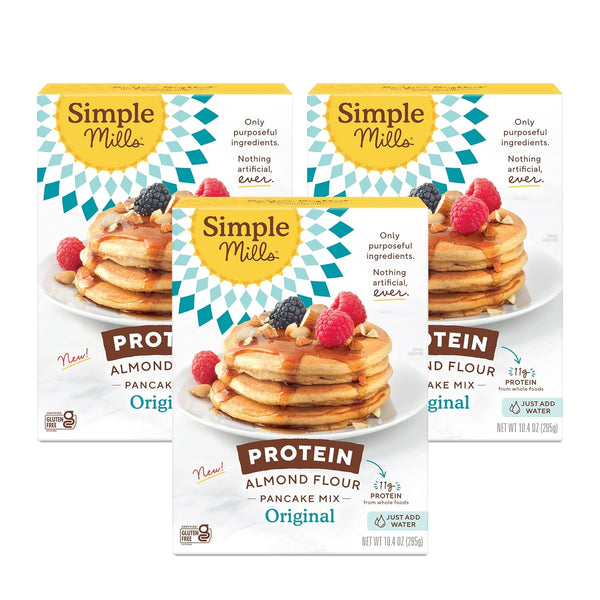 by Simple Mills Simple Mills Just Add Water Almond Flour Pancake Mix, Original Protein -