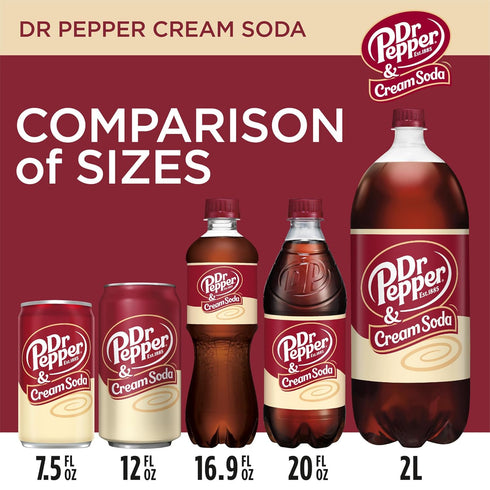 Cream soda 16.9 oz 12 202 oz dr pepper bottles total fl