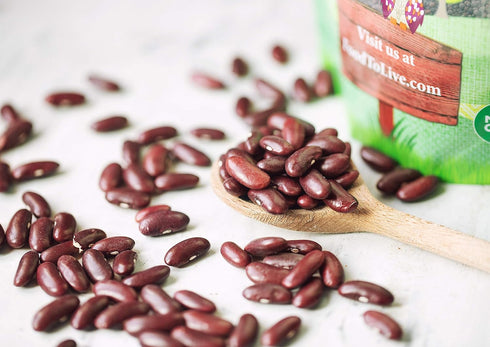 3 Food to Live - Organic Red Kidney Beans, Pounds - Non-GMO, Dry, Raw, Sproutable, Vegan, Kosher, Bulk