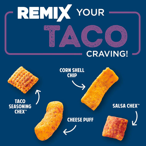 Chex Mix 4.25 OZ (Pack 16) Remix Zesty Taco Snack Mix