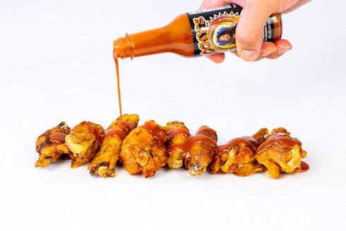5 oz Rocky's Bacon Hot Sauce Gourmet Red Chili Sauce with Perfectly Balanced Heat Great Hot Sauce Gift and Wing Sauce
