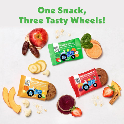 Once Upon a Farm Organic Toddler Snack Bars - Apple, Sweet Potato & Spinach