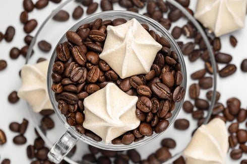 Krunchy Melts Original Meringue Cookies | Cappuccino Flavor | 80 Calories Per Serving | Fat Free, Gluten Free, Dairy