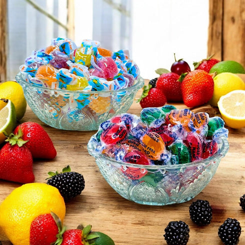 3 Lbs Sugar Free Assorted Italian Fruit Jelly Candy & Classic Fruit Hard Candies Soft, Chewy Jellies & Hard Candy, Keto