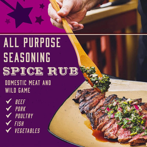 DennyMike’s Pixie Dust Universal Seasoning Blend, 24 oz - All Natural for Meat, Chicken, Seafood & More