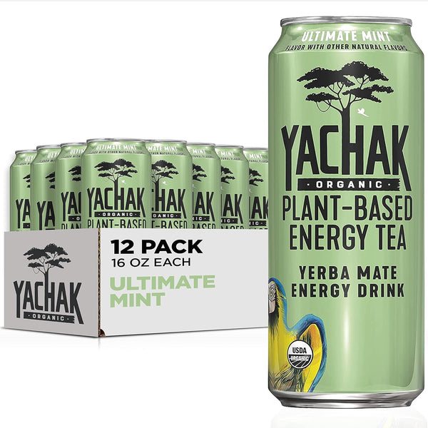 Yachak Yerba Mate Drink, Ultimate Mint, Packaging May Vary, 16 Fl Oz, Pack