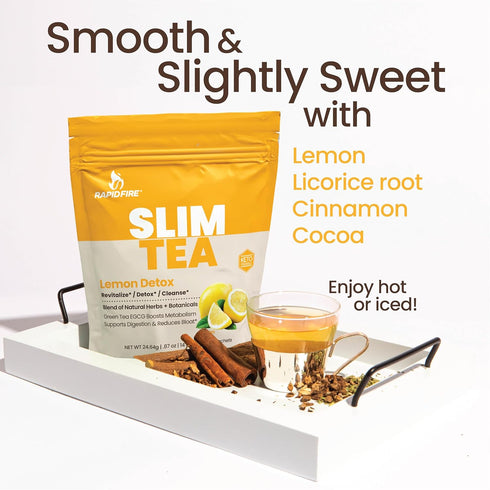 Slim Tea 14 Day Herbal Teatox, Natural Herbs and Botanicals Blend, Supports Healthy Weight Management