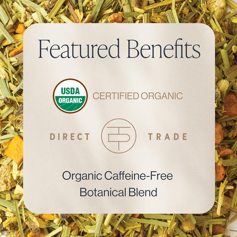 16 (Pack 1) Rishi Tea Turmeric Ginger Herbal Tea - Organic Loose Leaf, Caffeine Free Blend with Spicy Ginger & Citrus