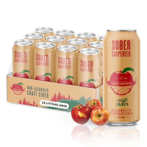 70 12 (16 oz SOBER CARPENTER - Craft Cider, Non-Alcoholic Cider Made with Real Apple Juice from Mcintosh Apples, Non