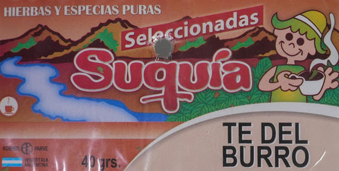 Suqua (1.41 oz 40g) T del Burro Herbal Tea: Loose Leaf Burrito / - Dried Wendtia Calysina Leaves from Crdoba, Argentina