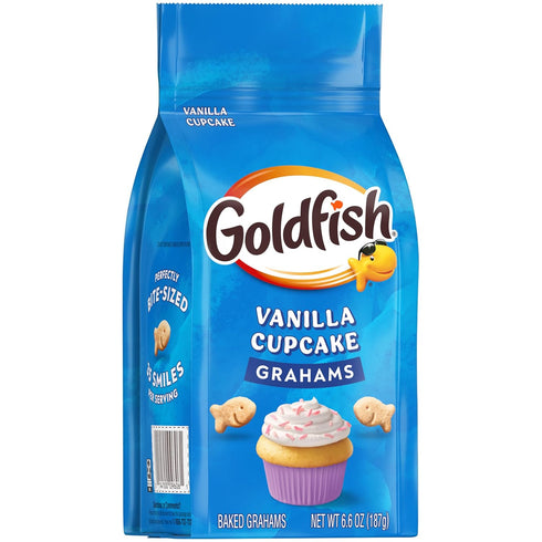 6.6 Oz Pepperidge Farm Goldfish Grahams Vanilla Cupcake Baked Grahams, Bag