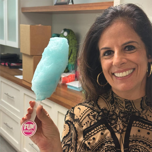 3 Pack 50 Fun Sweets Cotton Candy Sugar Flavor Variety Cherry, Blue Raspberry & Watermelon All Natural Flavors & Colors