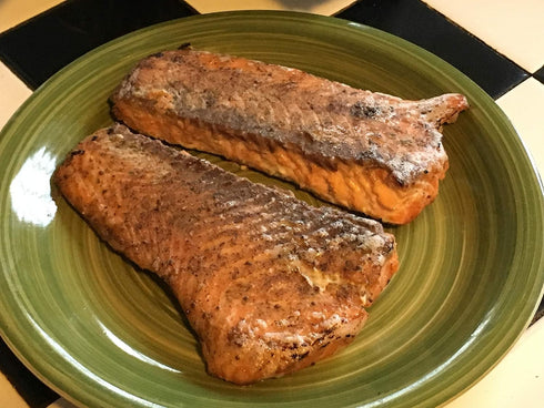 Burnt Sacrifice (10oz 12 Northwest Salmon Gourmet BBQ Spice Rub Seasoning, Makes Smoked Salmon Bag Makes Pounds) Fish