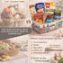 DeReuze European Breakfast Gift Basket with Dutch Pancake Mix Morning Tea Holland Rusk Toast Honey Cake and More Warm