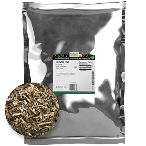 Frontier Co-op Cut and Sifted Cleavers Herb 1lb Bulk Bag - for
