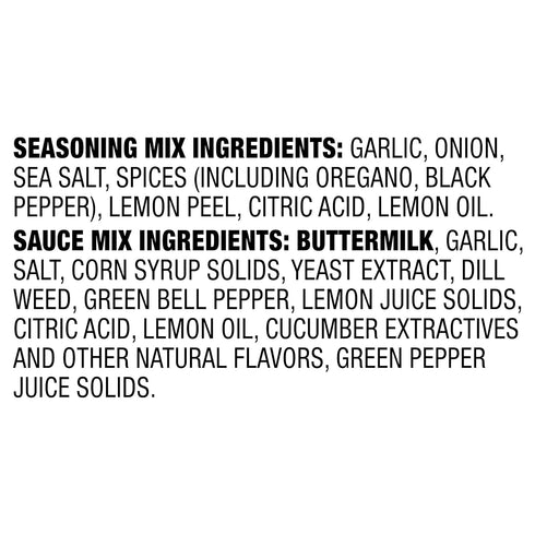 1.5 oz (Pack 3) McCormick Greek Style Gyro Seasoning with Tzatziki Sauce Mix