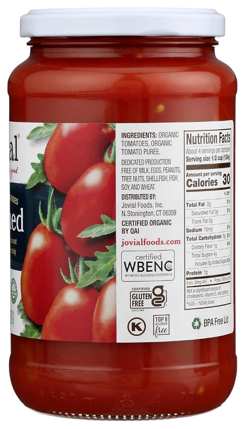 18.3 oz Jovial Organic Crushed Tomatoes