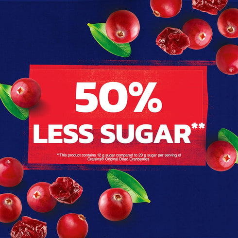 50% 10 Oz Ocean Spray Craisins, Less Sugar Dried Cranberries, Dried Fruit, Pouch