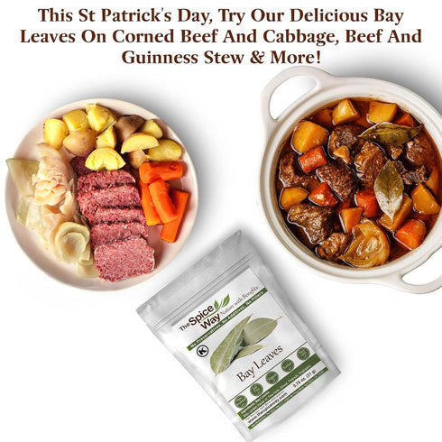 The Spice Way Bay Leaves - Whole Bay Leaf (0.75 oz) for Cooking Soups, Stews, and Vegetables