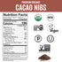 2 LB (907 Viva Naturals Organic Cacao Nibs, Unsweetened, g), Keto Friendly, Vegan, Non-GMO, Gluten-Free Chocolate Chip