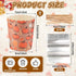 50 Sets 12oz Sets Potchen Fall Panettone Paper Mold Disposable Autumn Paper Bread Molds Baking Cake Pan with Clear