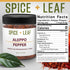 Premium Aleppo Pepper by SPICE + LEAF - Vegan Kosher Red Middle Eastern Mild Pepper Flakes, 3.5 oz