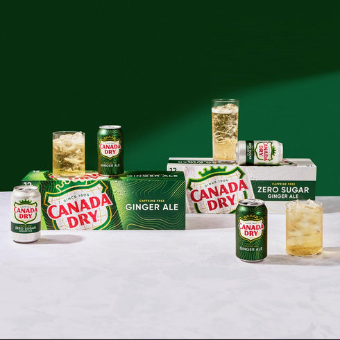 12 oz 12 pack Canada Dry Ginger Ale Soda, fl cans
