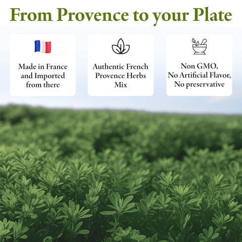 3.5 Oz Straight from France Genuinely French, Herbs de Provence Seasoning, Authentic French Culinary Spice Blend