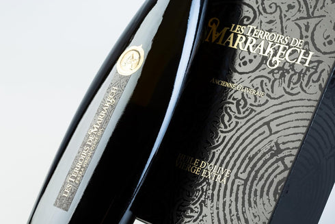 17 oz. Olive Oil Gift Box of Les Terroirs De Marrakech Extra Virgin Olive Oil, Polyphenol, Rich, Moroccan Cold Pressed