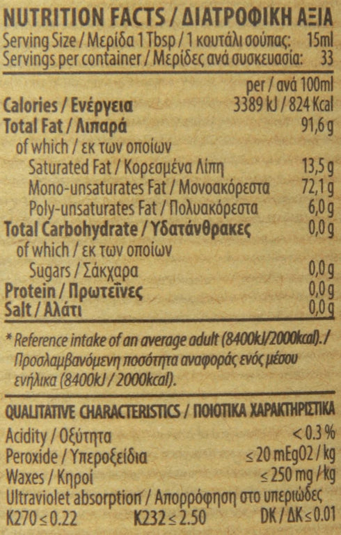 Navarino Icons 16.9 Eleon Greek Estate Virgin Olive Oil, Fluid Ounce