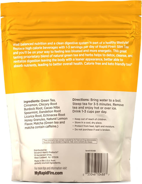 Slim Tea 14 Day Herbal Teatox, Natural Herbs and Botanicals Blend, Supports Healthy Weight Management