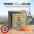The French Farm 17.64oz Sea Salt BBQ Salt Box Gourmet French Seasoning for Grilling, Smoking, and Cooking All-Natural