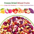 4.23oz(120g) Freeze Dried Mixed Fruit Snacks - Crunchy Dried Fruit Mix with Strawberry, Dragon Fruit, Purple Sweet