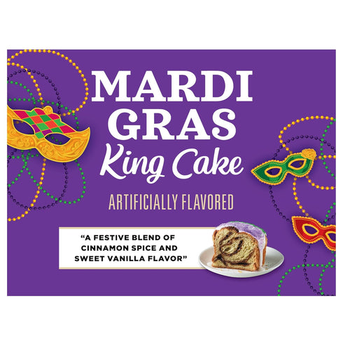 Community 12 12 (Pack 1) Coffee Mardi Gras King Cake Flavored Ounces, Medium Roast Ground Coffee, Ounce Bag