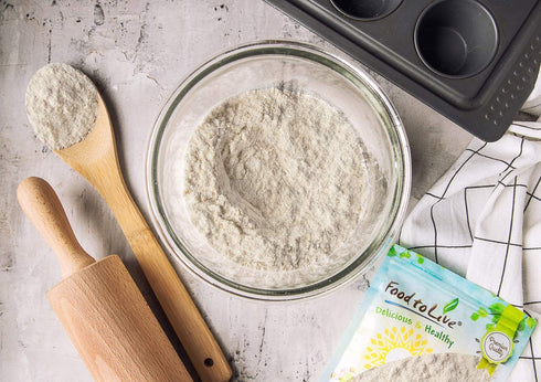 8 Food to Live Unbleached White Fine Pastry Flour, Pounds Stone Ground from Soft White Whole Wheat Berries, Finely